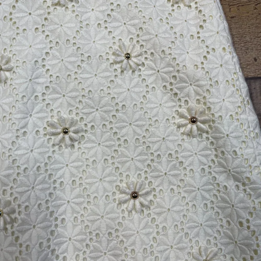 Talbot's NWT Creamy White Lined Lace Skirt size 12